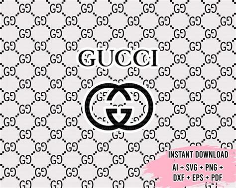 gucci pattern logo black and white|Gucci pattern printable.